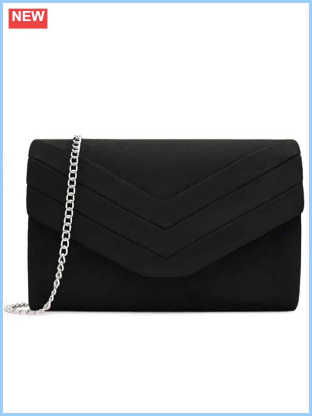 Suede Pleated Evening Clutch Wedding Party Bag